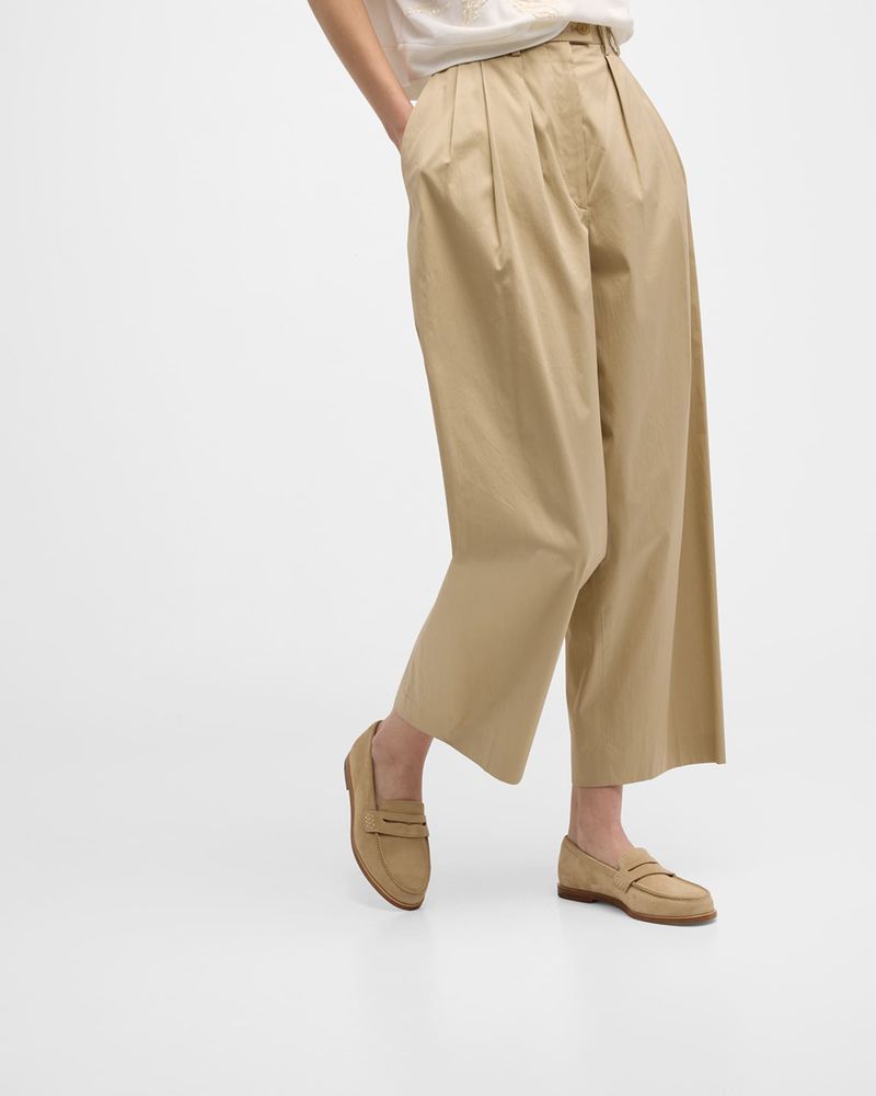 Manolo Blahnik Perrita classic suede penny loafers