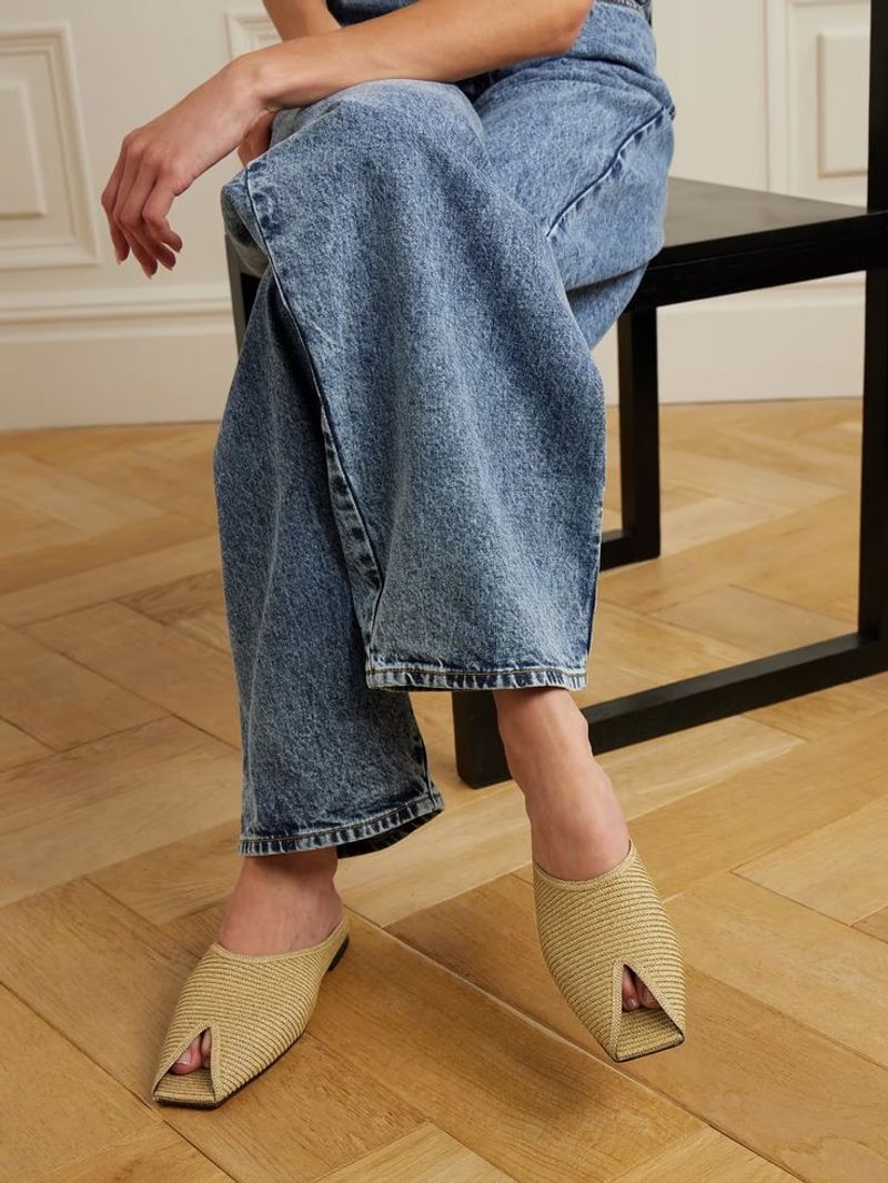 Woven or Raffia Mules