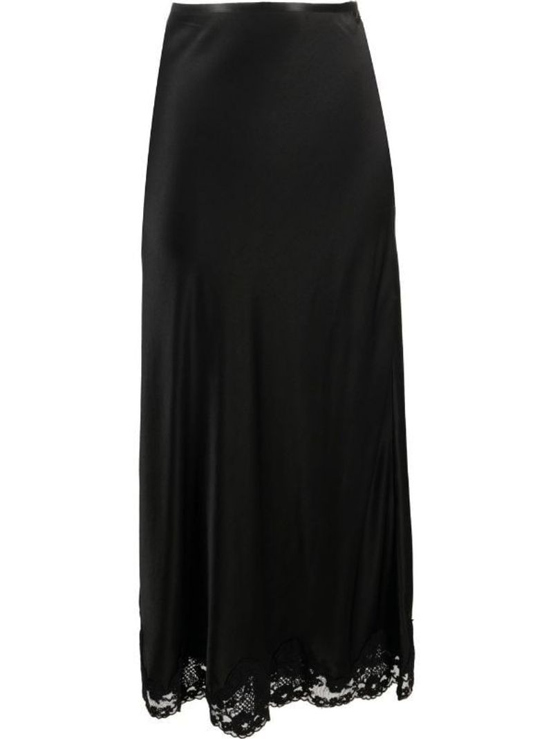 Rixo Black Maxi Skirt