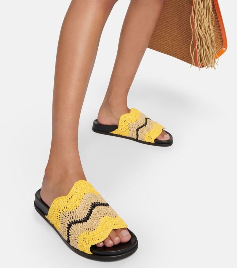 Marni Fussbett Raffia Sandals