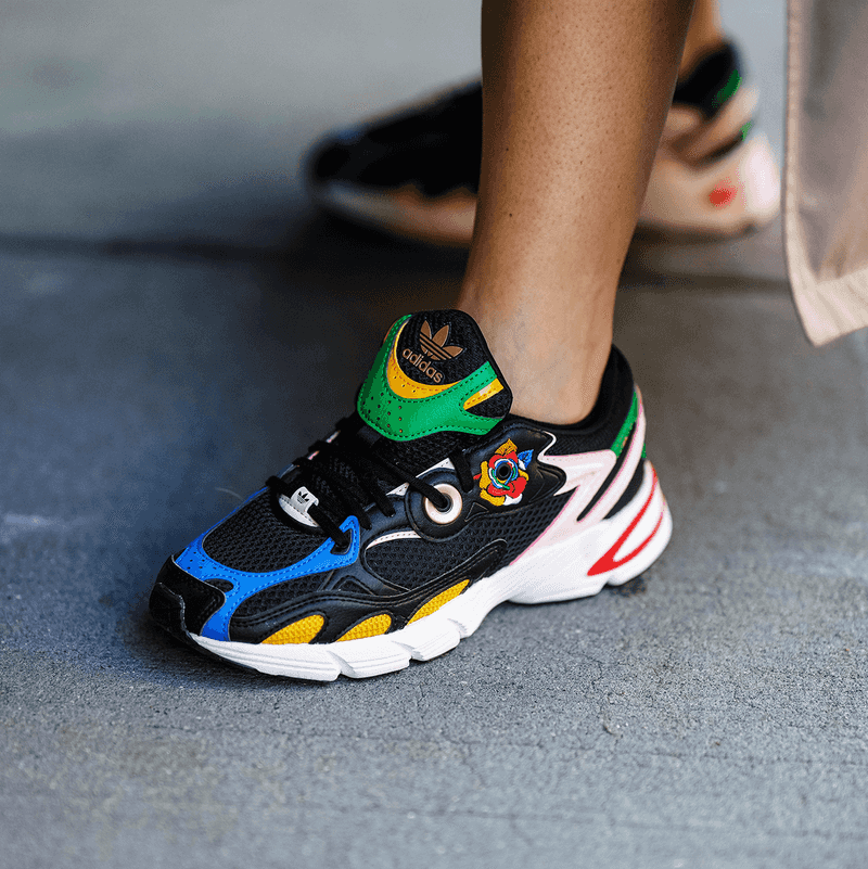Chunky Dad Sneakers in Neon Accents