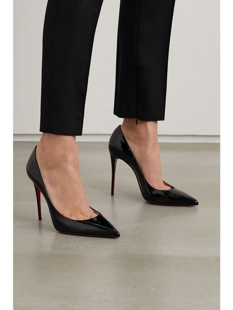 Christian Louboutin Kate Pointed Toe Patent Leather Pump