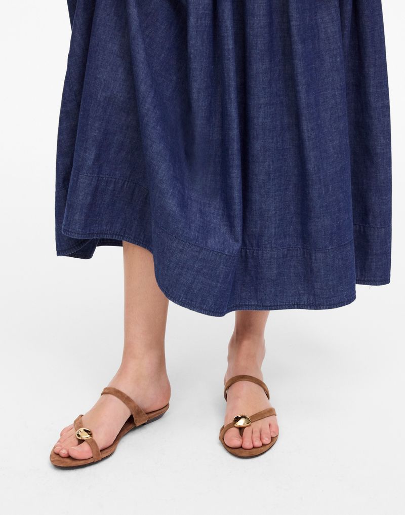 Madwell The Mila Organic Hardware Thong Slide Sandal