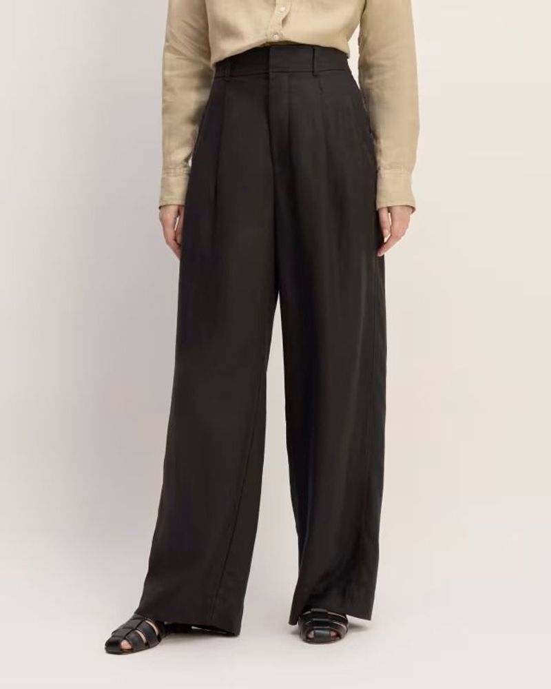Everlane The Linen Way-High Drape Pant