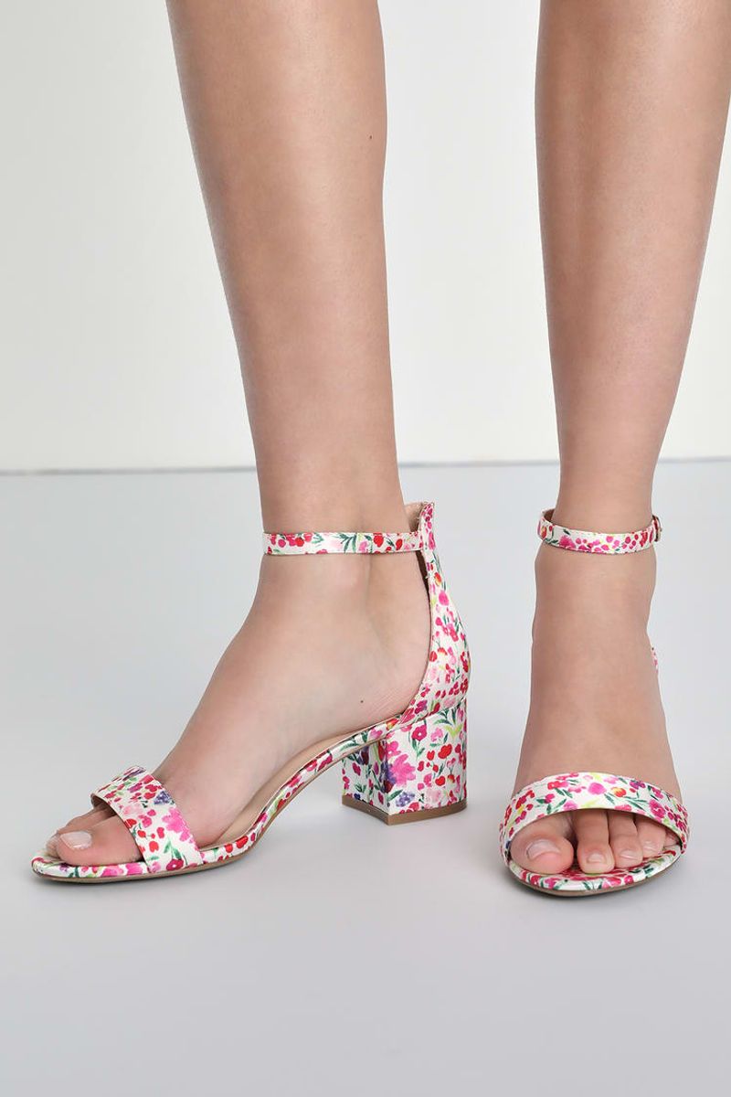 Floral Print Heels