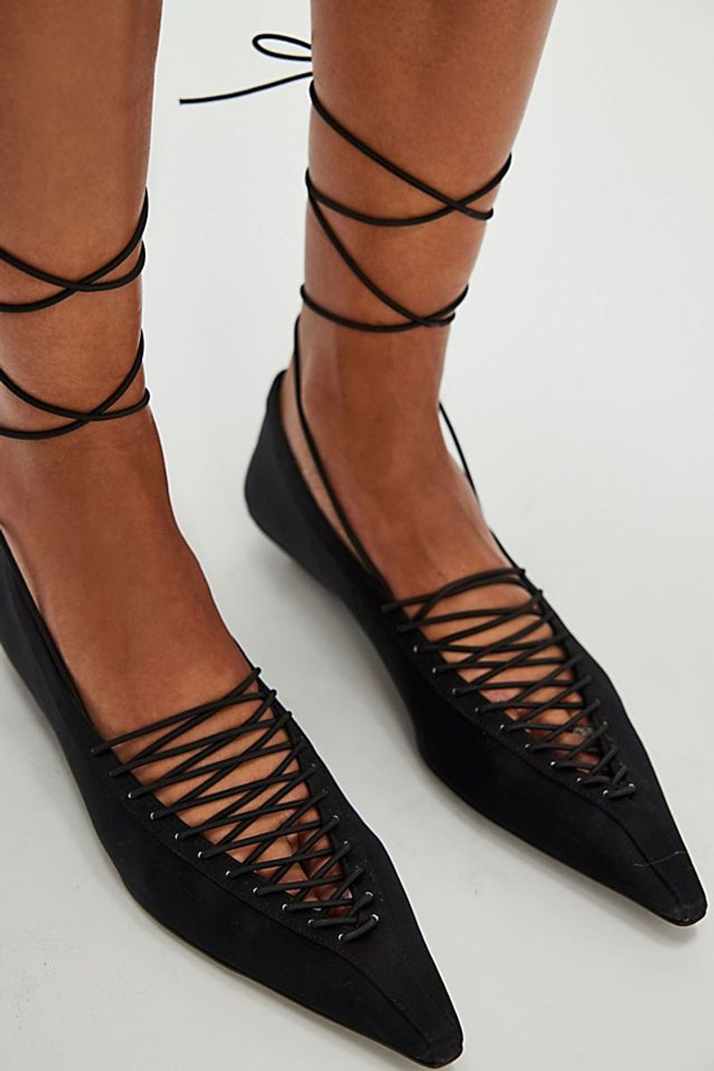 Overly Pointy Shoes with Wide-Leg Pants