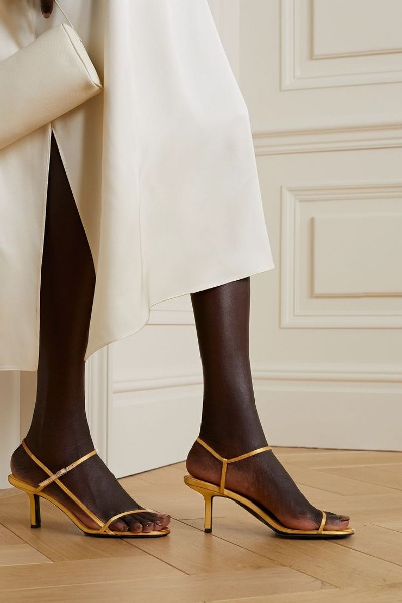 The Row Leather Bare Sandals