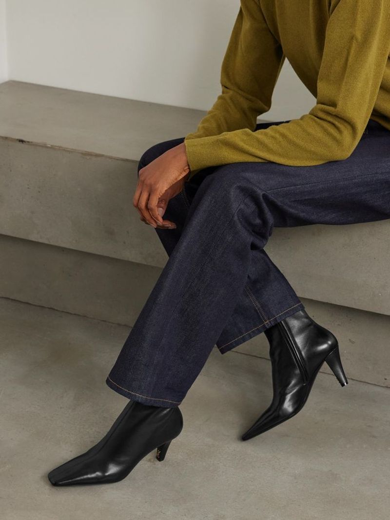 Sleek Ankle Boots (Low Heel)