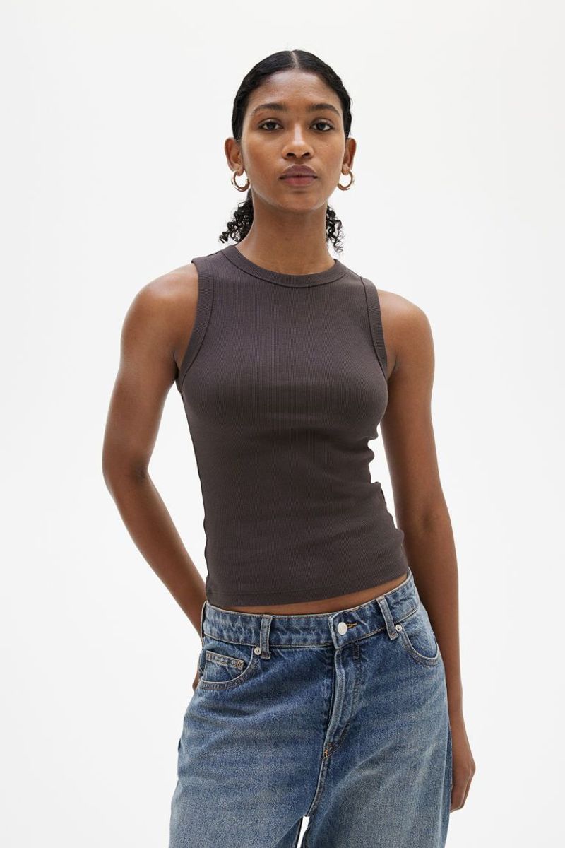 H&M Ribbed Jersey Tank Top