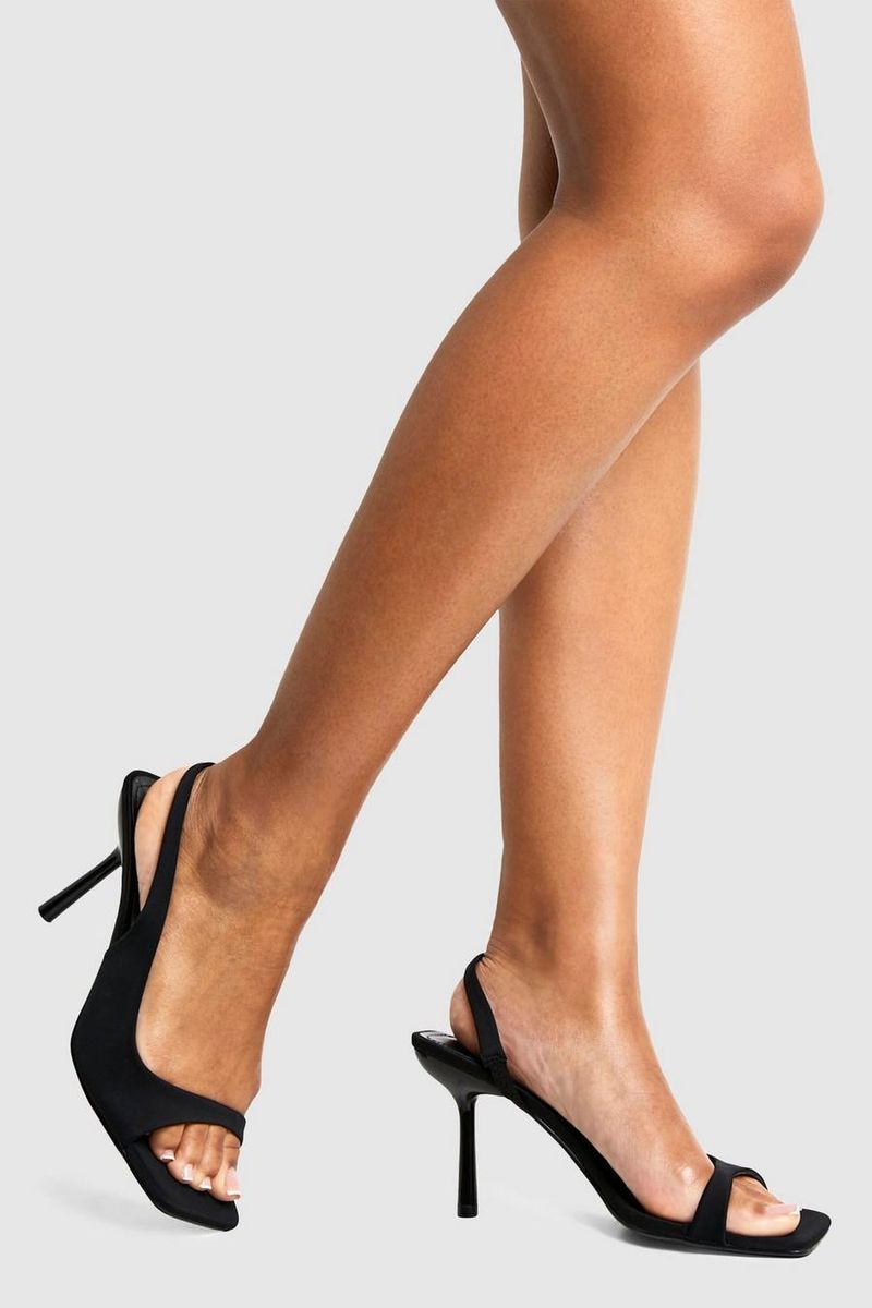 Slingback Heels with a Square Toe