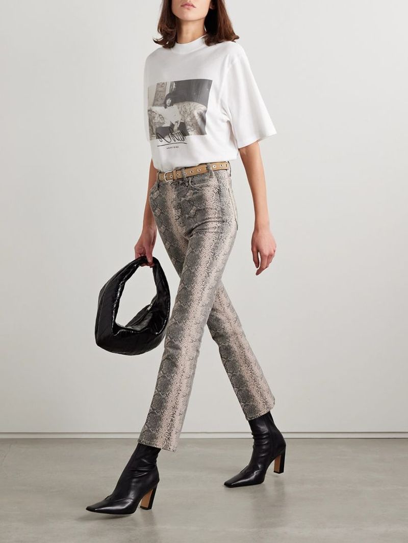 Ankle Boots in a Complementary Solid Color