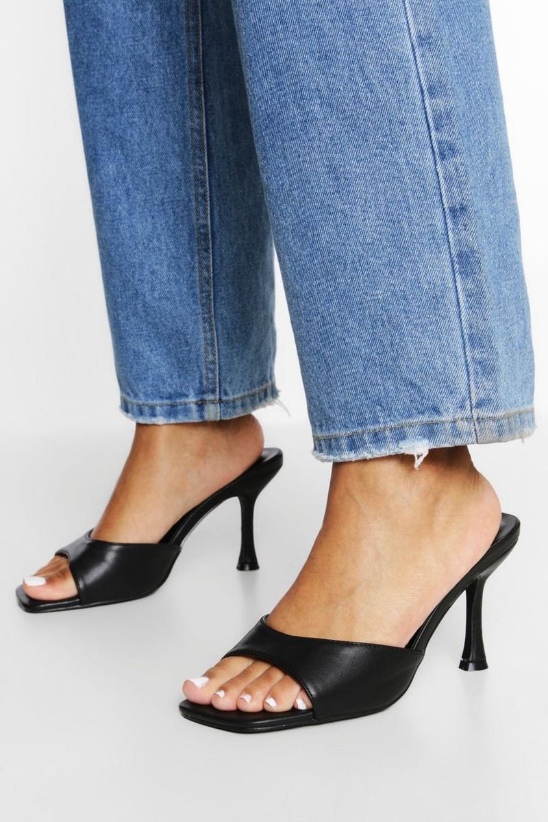 Square-Toe Mules