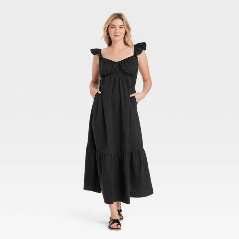 Universal Thread™ Flutter Short Sleeve Maxi Dress