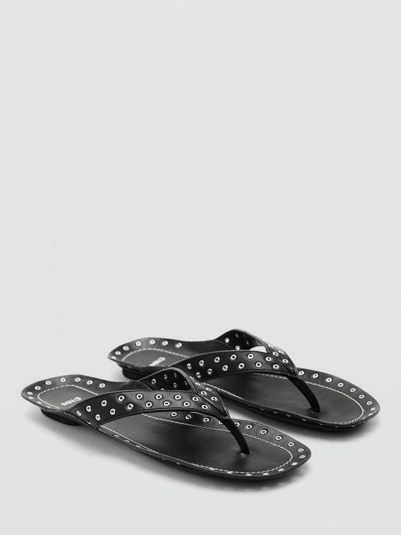 MANGO Grommet Flip Flops