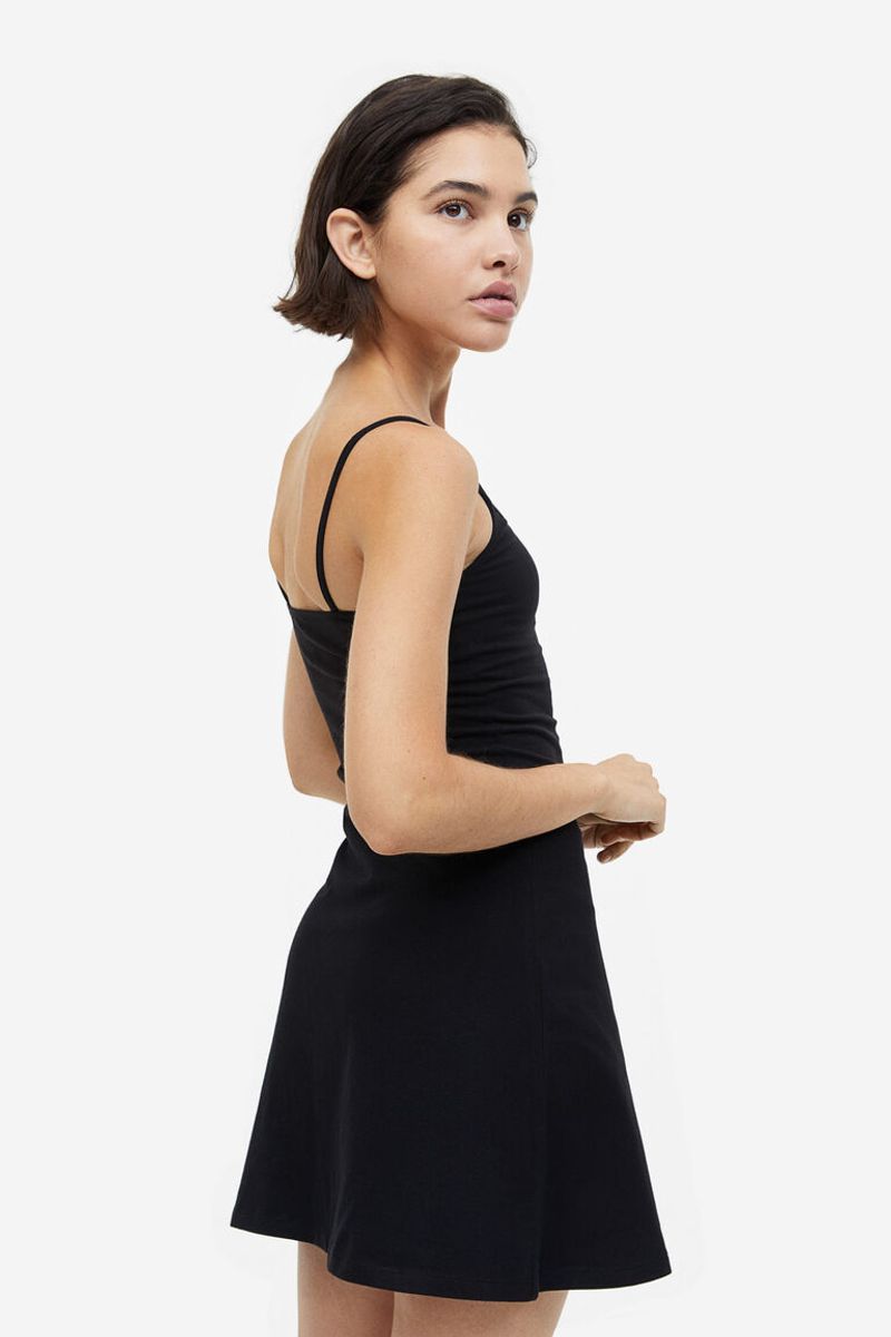 H&M Flared Jersey Dress
