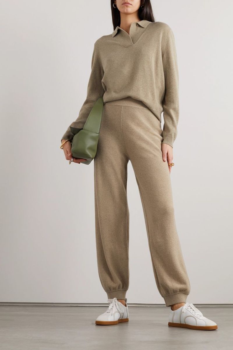 Collared Knit Polo + Tailored Joggers