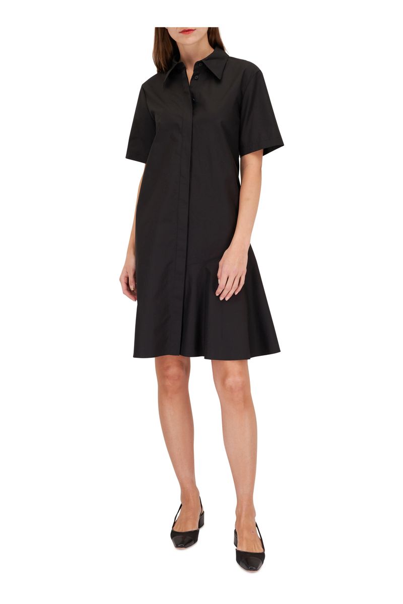 Lafayette 148 New York Stretch Cotton Shirtdress