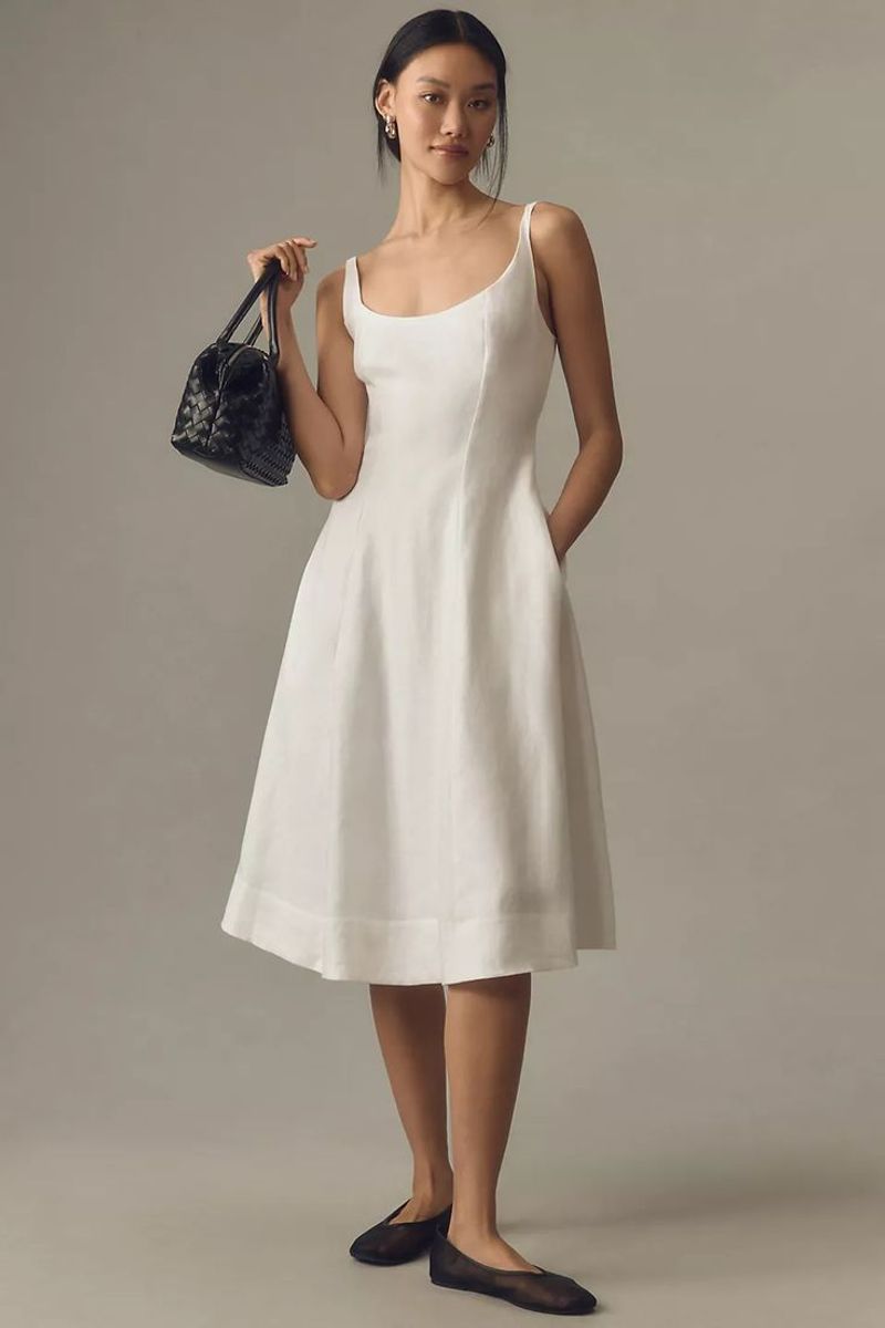 Reformation Magnolia Linen Dress
