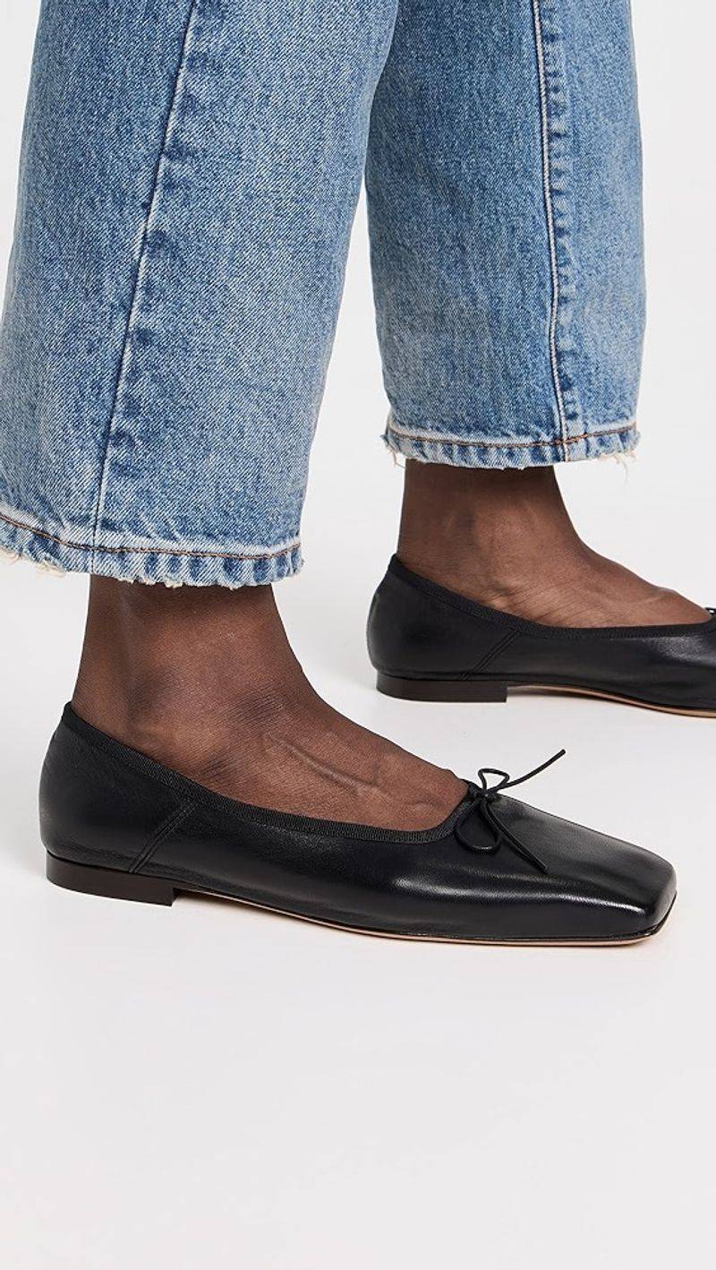 Mansur Gavriel Square-Toe Ballerina