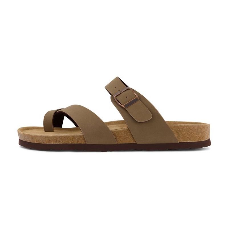 Cushionaire Luna Cork Footbed Sandal