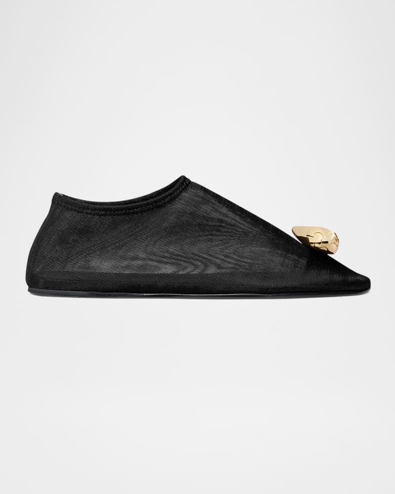 Tory Burch Patos Ornament Mesh Ballerina Flats