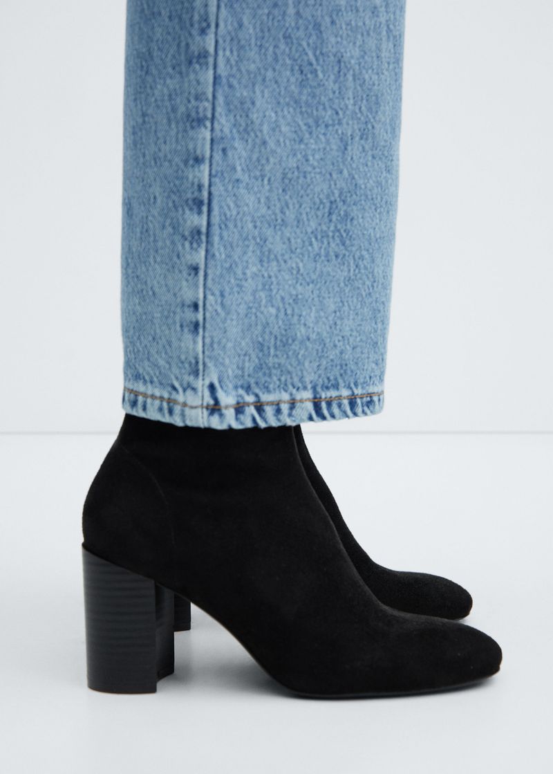 Block-Heeled Ankle Boots