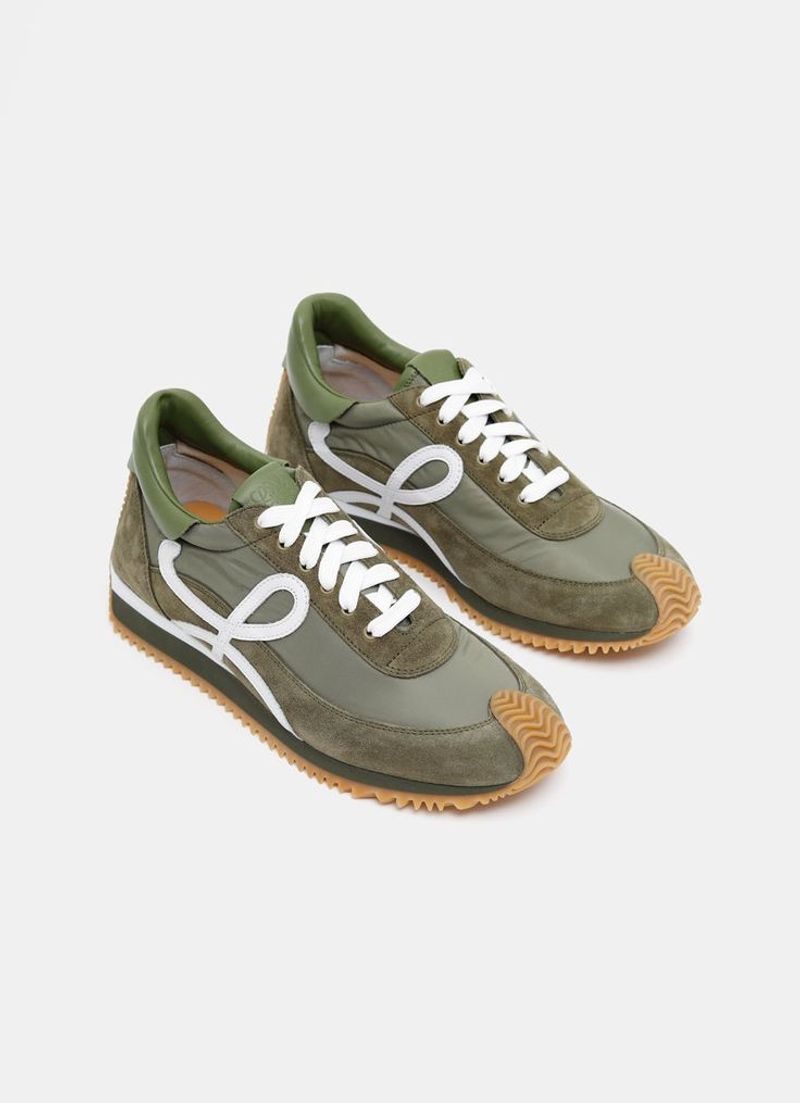 LOEWE Nylon And Suede Runner Sneakers