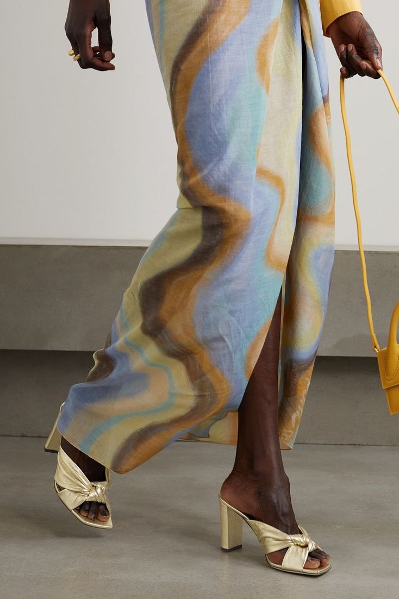 Metallic Mules