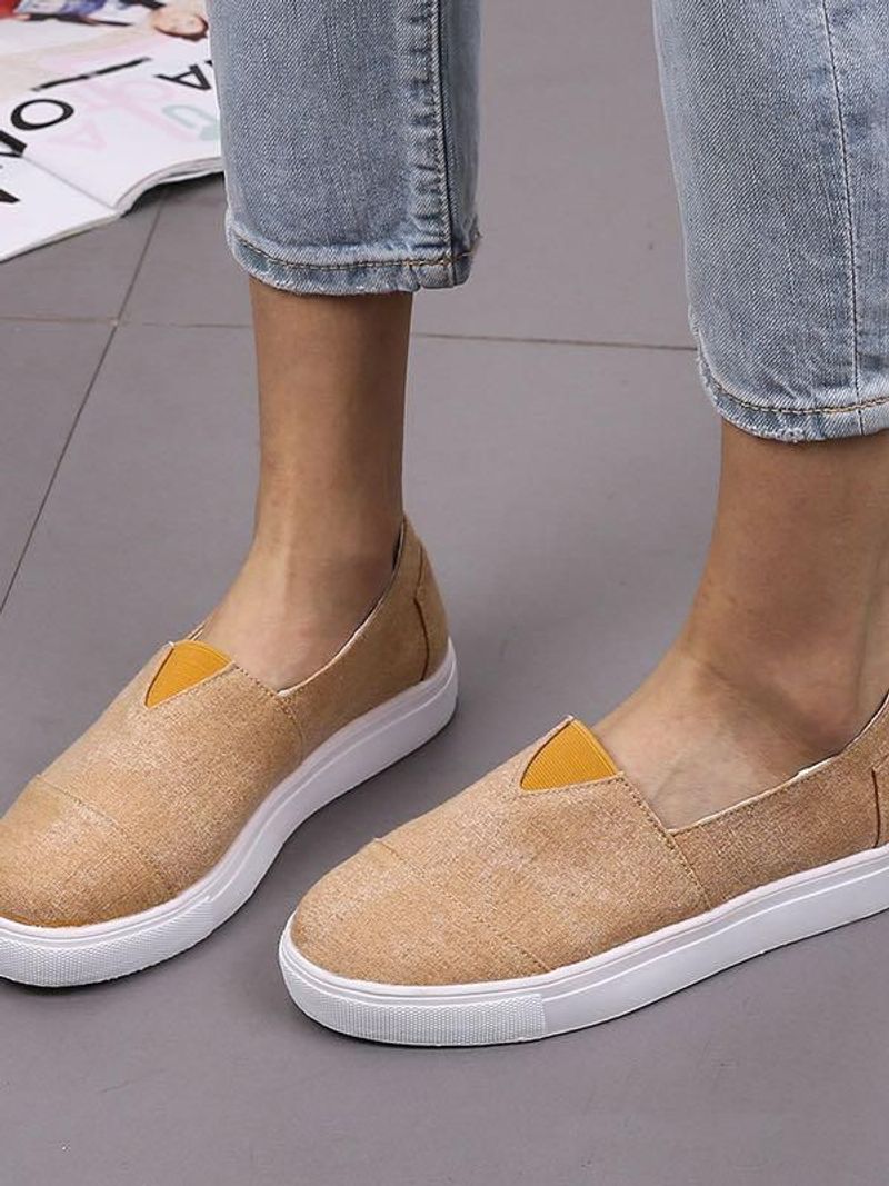 Basic Canvas Slip-On Flats