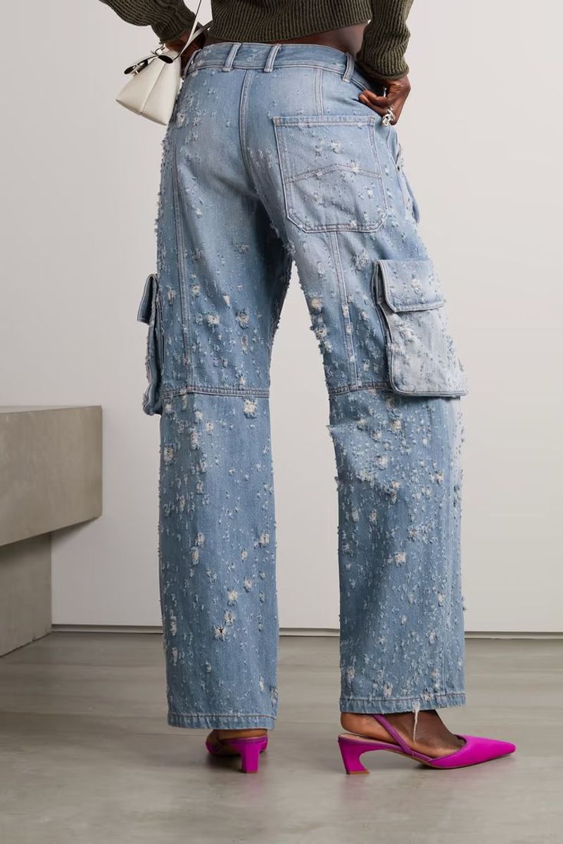 Excessively Distressed Denim