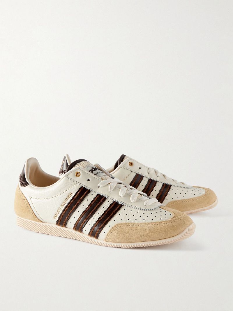 Adidas + Wales Bonner Japan Leather-Trimmed Suede Sneakers