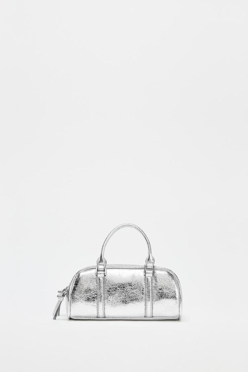 Zara Metallic Mini Bag and...