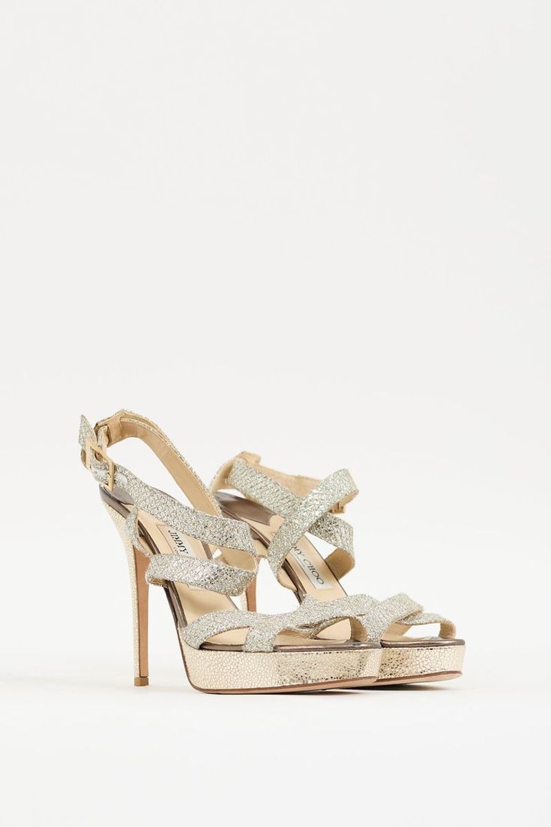 Decorative or Glitter-Covered Evening Heels