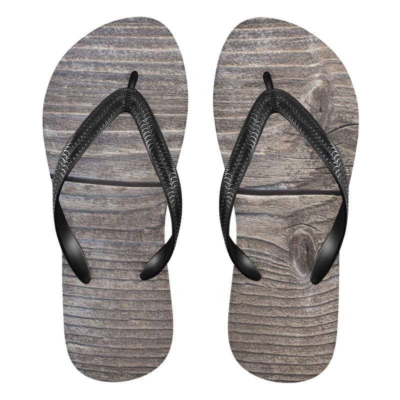 Old Flip-Flops with Faded Soles