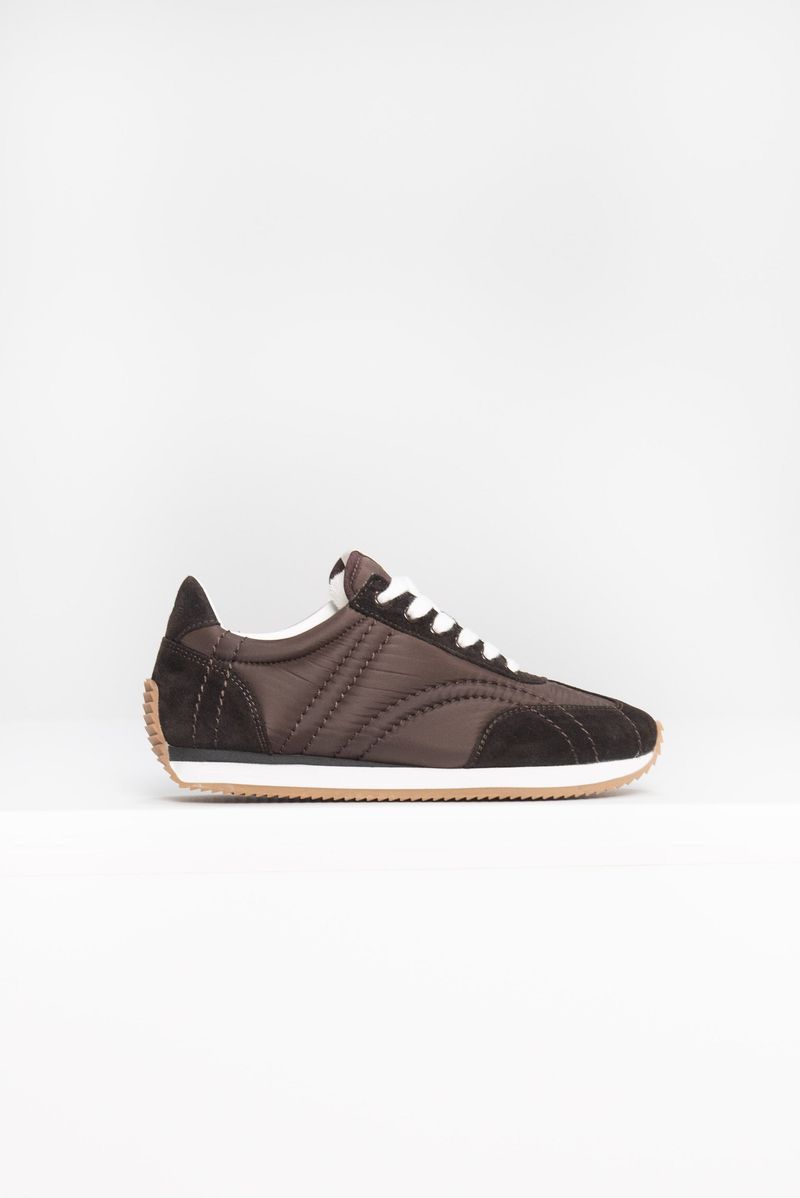 Toteme Sporty Monogram-Quilted Low-Top Sneakers