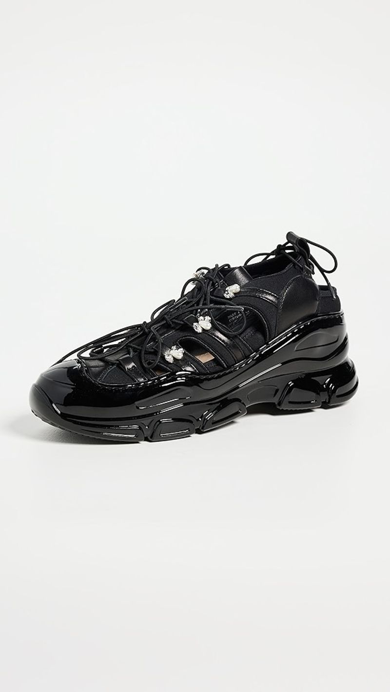 Simone Rocha Beaded Classic Tracker Sneakers