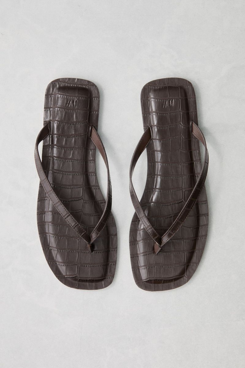 H&M Leather Flip-Flops