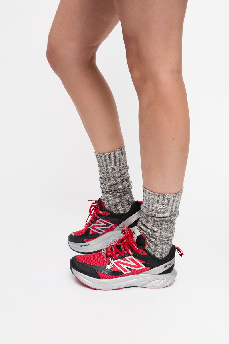 Ganni X New Balance Red FFT Trainers