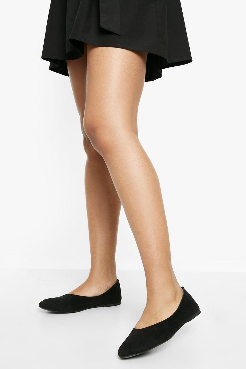 Basic Round-Toe Flats with No Detail
