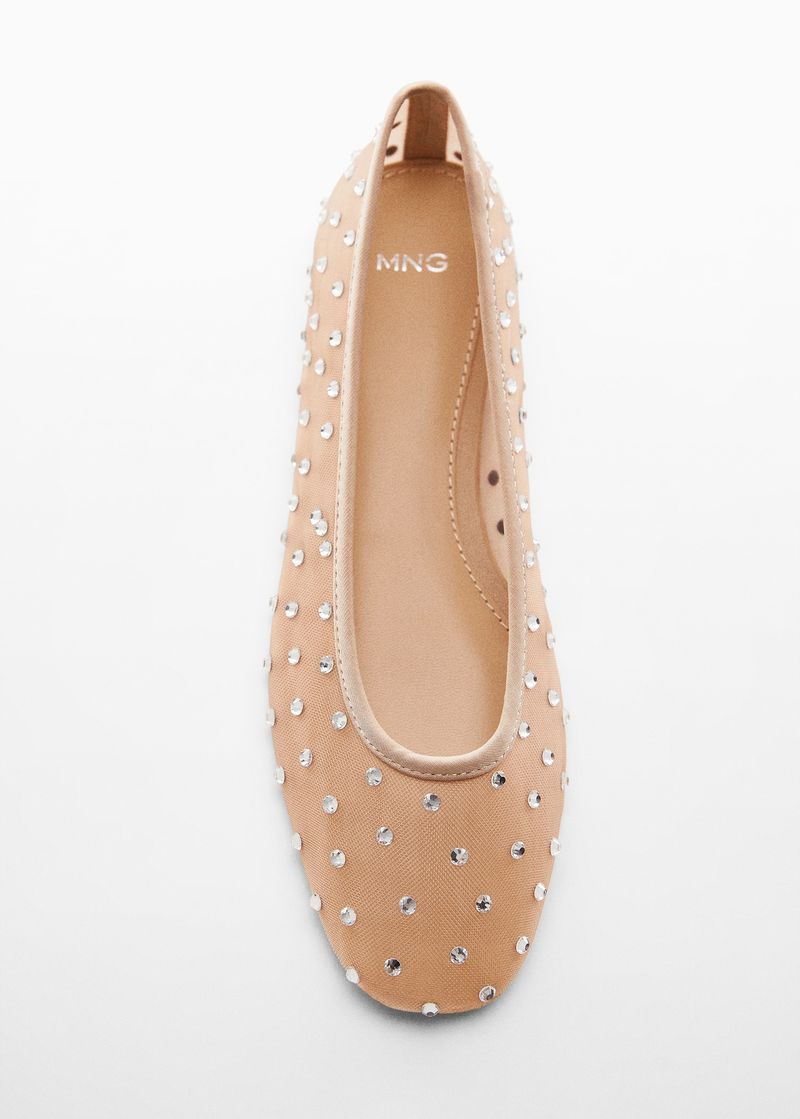 Mango Mesh Semi-Transparent Ballerinas