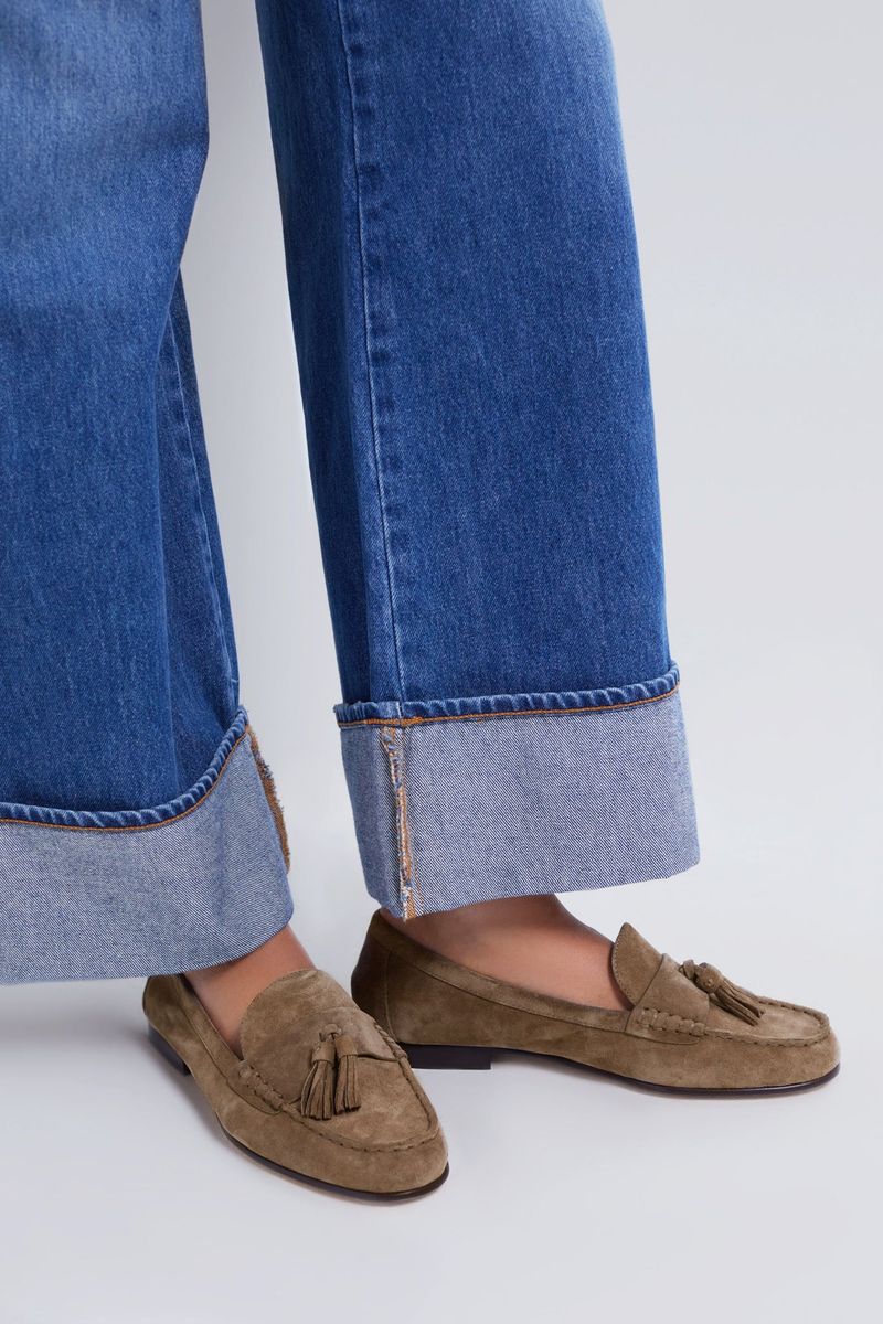 Veronica Beard Penny suede tassel loafers