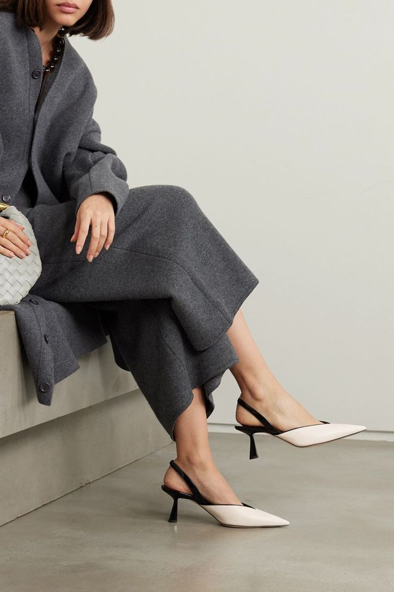 Two-Tone Slingback Pumps