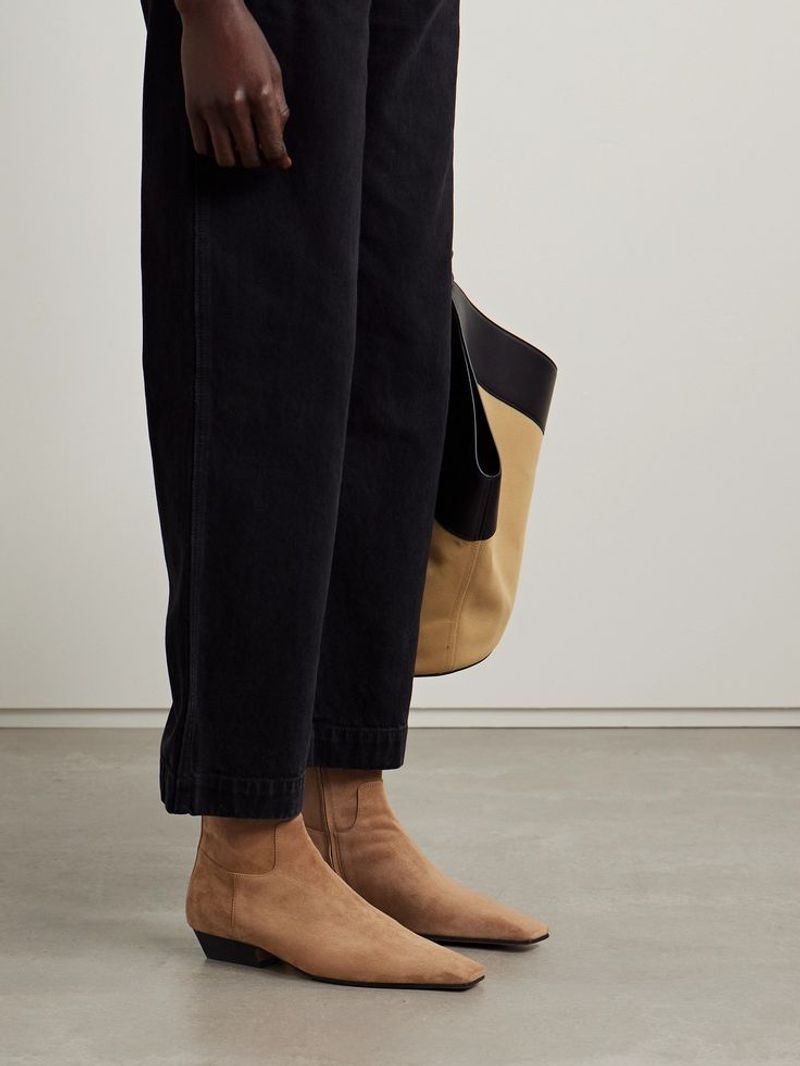 Ankle Boots with a Tapered Toe