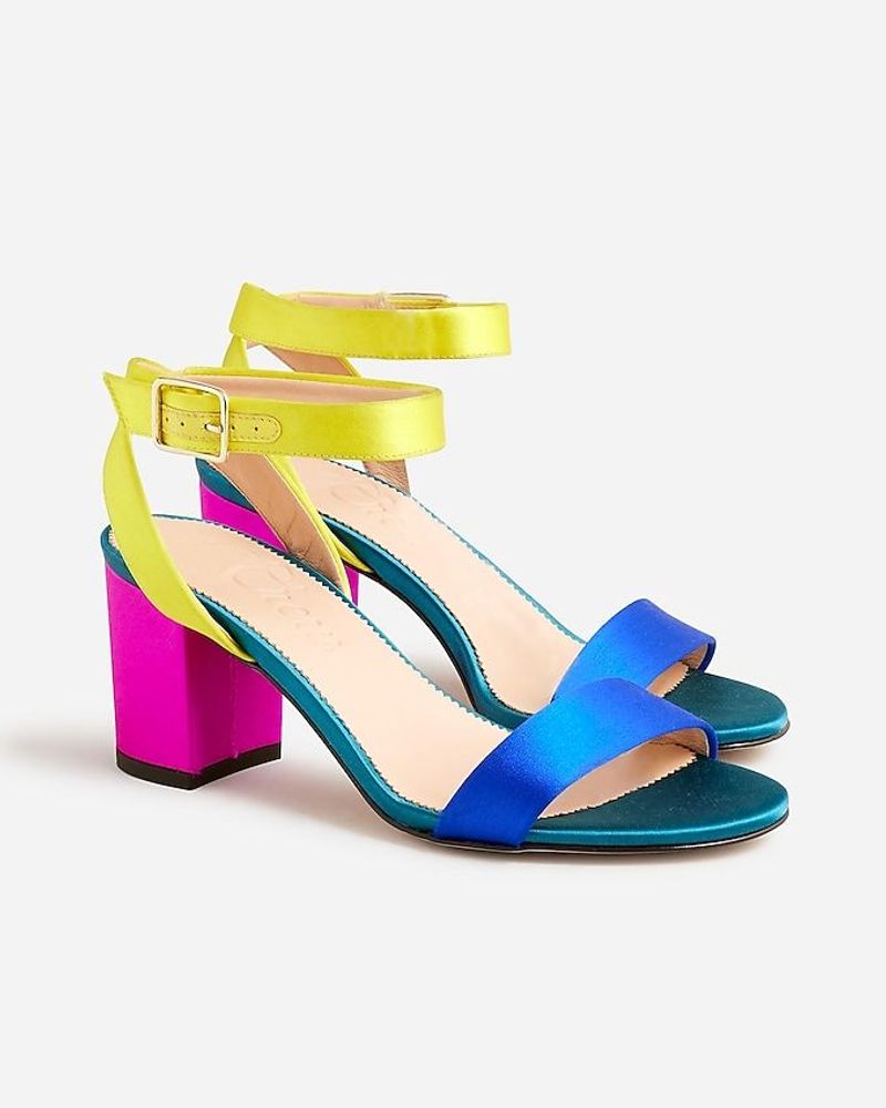 Color-Blocked Heels (Bold Contrasts)