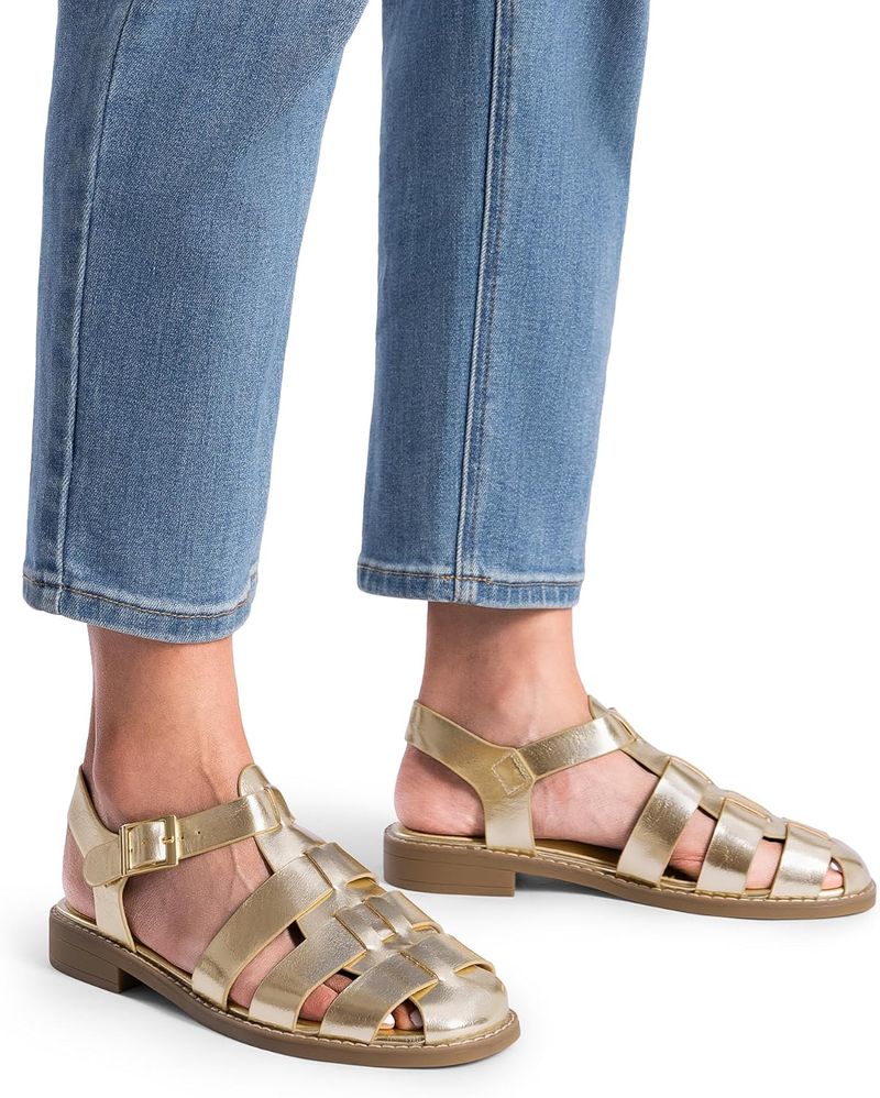 Dream Pairs Fisherman Gladiator Woven Flat Sandals