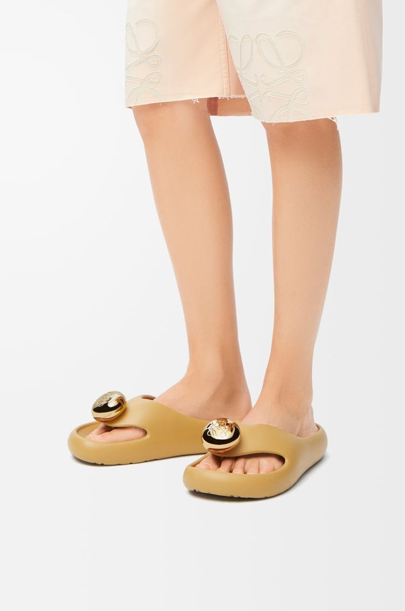 LOEWE + Paula's Ibiza Bubble Logo-Detailed Rubber Slides