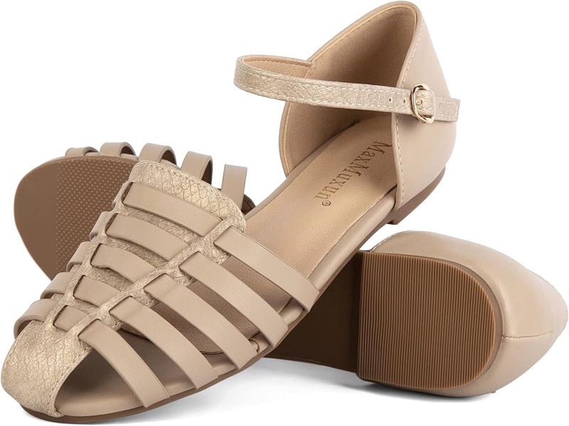 Maxmuxun Closed Toe Flat Sandals