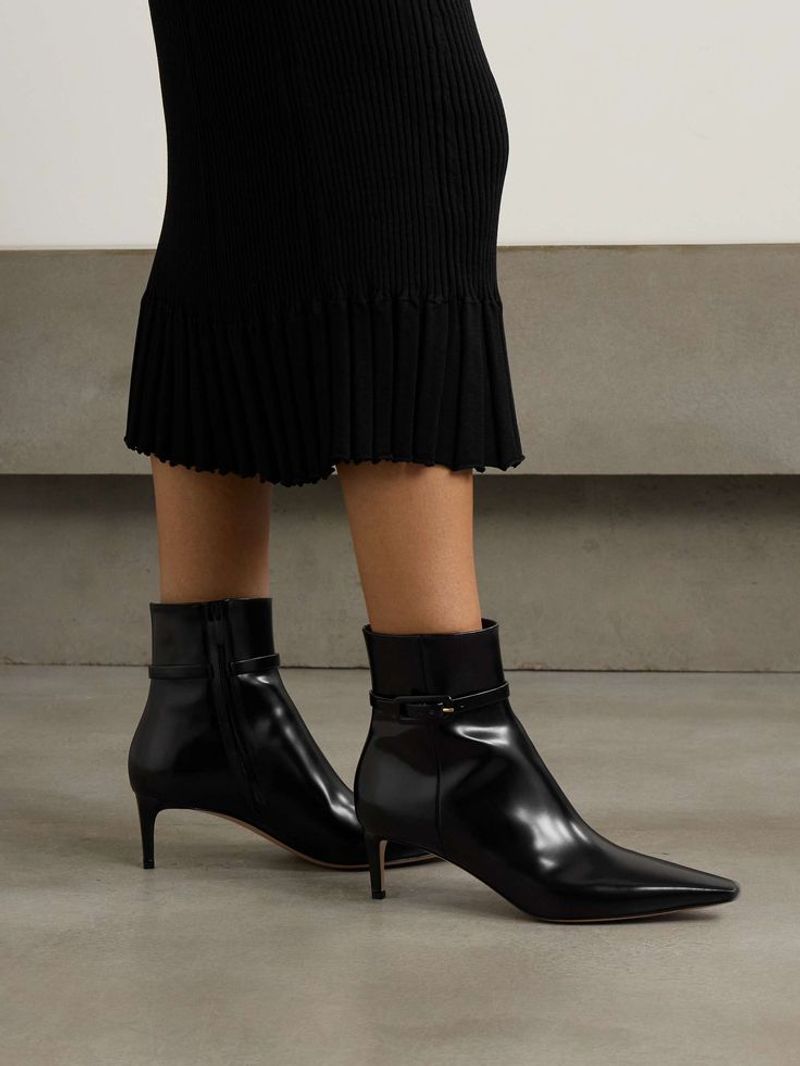 Pointed-Toe Ankle Boots