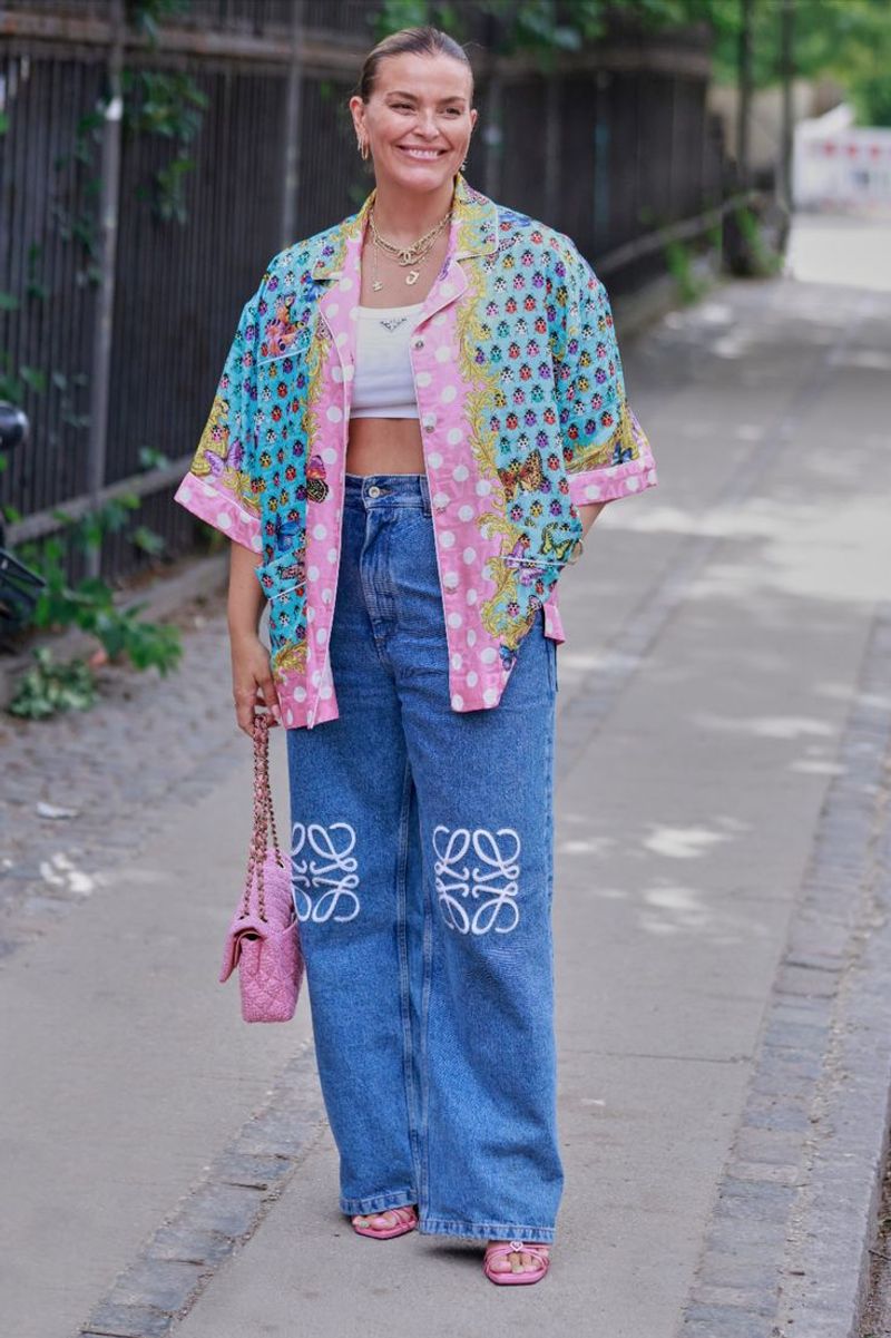 Jeans with Excessive Branding or Logos