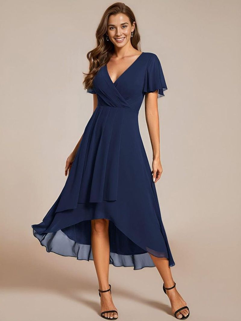 Ever-Pretty V-Neck A-Line Chiffon Dress